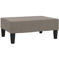 Shumee podnožka světle šedá 78×56×32 cm samet, 337687 - Taburet