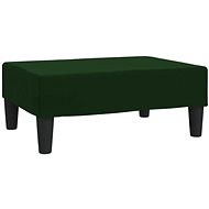Shumee podnožka tmavě zelená 78×56×32 cm samet, 337689 - Taburet
