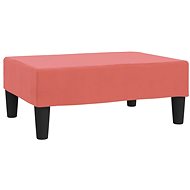 Shumee podnožka růžová 78×56×32 cm samet, 337691 - Taburet