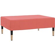 Shumee podnožka růžová 78×56×32 cm samet, 337702 - Taburet