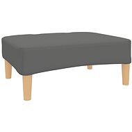 Shumee podnožka světle šedá 78×56×32 cm textil, 337715 - Taburet