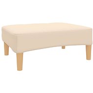 Shumee podnožka krémová 78×56×32 cm textil, 337718 - Taburet