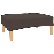 Shumee podnožka hnědá 78×56×32 cm textil, 337719 - Taburet