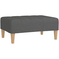 Shumee podnožka světle šedá 78×56×32 cm textil, 337745 - Taburet