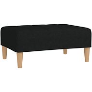 Shumee podnožka černá 78×56×32 cm textil, 337747 - Taburet