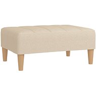 Shumee podnožka krémová 78×56×32 cm textil, 337748 - Taburet