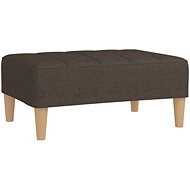 Shumee podnožka hnědá 78×56×32 cm textil, 337749 - Taburet