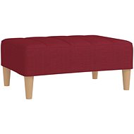Shumee podnožka vínová 78×56×32 cm textil, 337754 - Taburet