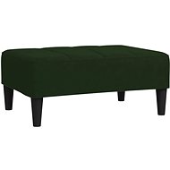 Shumee podnožka tmavě zelená 78×56×32 cm samet, 337760 - Taburet