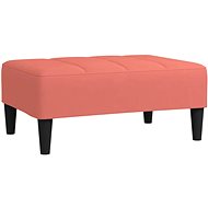 Shumee podnožka růžová 78×56×32 cm samet, 337762 - Taburet
