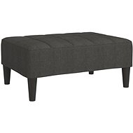 Shumee podnožka tmavě šedá 78×56×32 cm textil, 337777 - Taburet