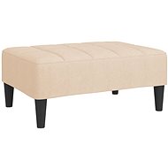Shumee podnožka krémová 78×56×32 cm textil, 337779 - Taburet