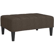 Shumee podnožka hnědá 78×56×32 cm textil, 337780 - Taburet