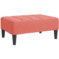 Shumee podnožka růžová 78×56×32 cm samet, 337793 - Taburet