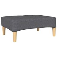 Shumee podnožka světle šedá 78×56×32 cm textil, 337799 - Taburet