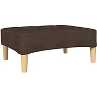 Shumee podnožka hnědá 78×56×32 cm textil, 337803 - Taburet