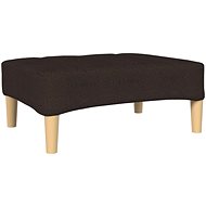 Shumee podnožka tmavě hnědá 78×56×32 cm textil, 337804 - Taburet