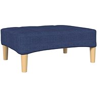 Shumee podnožka modrá 78×56×32 cm textil, 337805 - Taburet