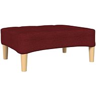 Shumee podnožka vínová 78×56×32 cm textil, 337808 - Taburet