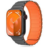 Tech-Protect Iconband Magnetic for Apple Watch 42/44/45/49mm, titanium/orange - Watch Strap