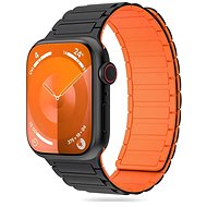 Tech-Protect Iconband Magnetic for Apple Watch 42/44/45/49mm, black/orange - Watch Strap