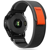 Tech-Protect Nylon for Garmin Fenix 3 / 5x / 6x / 6x Pro / 7x, black/orange - Watch Strap
