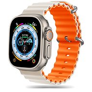 Tech-Protect Iconband Pro for Apple Watch 42/44/45/49mm, starlight / orange - Watch Strap