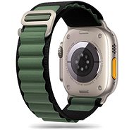 Tech-Protect Nylon for Apple Watch 42/44/45/49mm, black / military green - Watch Strap