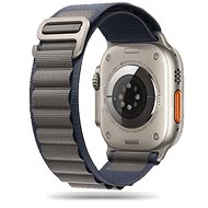 Tech-Protect Nylon for Apple Watch 44/45/49mm, navy / gray - Watch Strap
