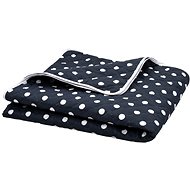 Blanket dark blue 230 x 260 cm quilted ultrasonic textile - Duvet 