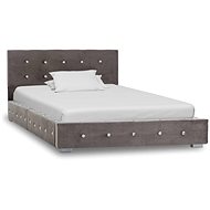 Bed frame grey velvet 90 x 200 cm - Bed Frame