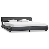 Bed frame grey faux leather 180 x 200 cm - Bed Frame