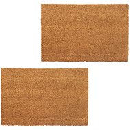 Coir mats 2 pcs 24 mm 40 x 60 cm natural - Doormat
