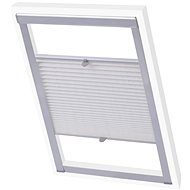 White pleated roller blind UK08 - Roller Blind