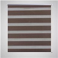 Roller blind day and night / Zebra / Twinroll 100x175 cm coffee - Roller Blind