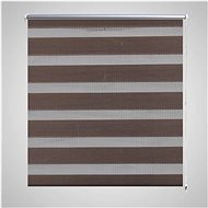 Roller blind day and night / Zebra / Twinroll 120x175 cm coffee - Roller Blind