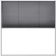 Pleated window insect screen, aluminium, 120x120 cm - Insect Screen