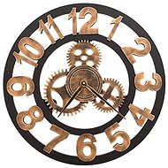 Wall clock metal 58 cm gold-black - Wall Clock