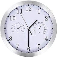 Wall Clock Movement Quartz Hygrometer and Thermometer 30 cm White - Wall Clock