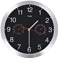 Wall Clock Movement Quartz Hygrometer and Thermometer 30 cm Black - Wall Clock