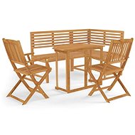 4dílný bistro set masivní akáciové dřevo - Zahradní nábytek