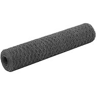 Fencing for chicken coop PVC steel layer 25 x 0,75 m grey - Breeding Wire Mesh