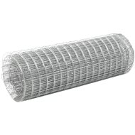 Hen house mesh galvanized steel 25 x 0,5 m silver - Breeding Wire Mesh