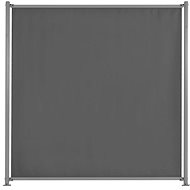 Fence piece with 2 posts anthracite 180 x 180 cm fabric - Fence Panel