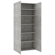 Shoe rack concrete grey 80 x 35,5 x 180 cm chipboard - Shoe Rack