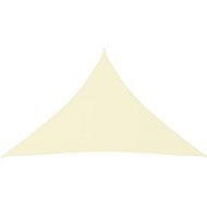 Tieniaca plachta oxfordská látka trojuholníková 3,5 × 3,5 × 4,9 m krémová - Tieniaca plachta