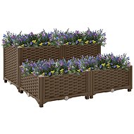 SHUMEE Záhon vyvýšený, polypropylen 80 x 80 x 38 cm - Vyvýšený záhon