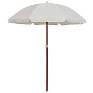 SHUMEE Slunečník s ocelovou tyčí 155cm, pískový - Slunečník