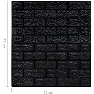 3D tapeta cihly samolepící 20 ks černá - Tapeta na zeď