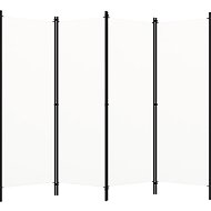 4-part screen cream white 200 x 180 cm - Room Divider
